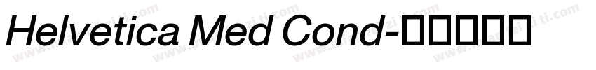 Helvetica Med Cond字体转换